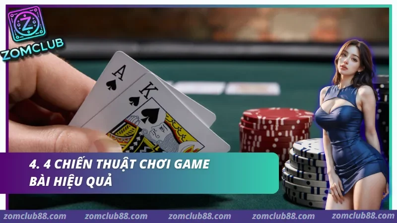 Bài Át, K Bích và các chồng chip trong ảnh về chiến thuật game bài