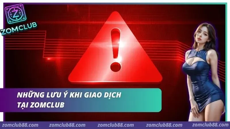 Biểu tượng cảnh báo trong phần lưu ý nạp tiền ZomClub