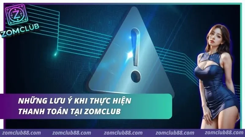 Biểu tượng cảnh báo trong mục lưu ý nạp thẻ cào ZomClub