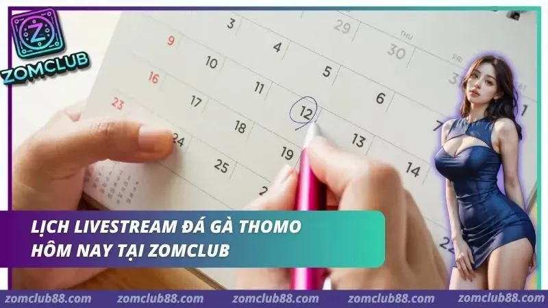 Hình ảnh Xem Da Ga Thomo Truc Tiep Zomclub 2 1 trong bài viết Xem Đá Gà Thomo Trực Tiếp ZomClub - Lịch & Cách Xem 2026. Lịch giấy đánh dấu ngày trong mục lịch livestream Thomo ZomClub