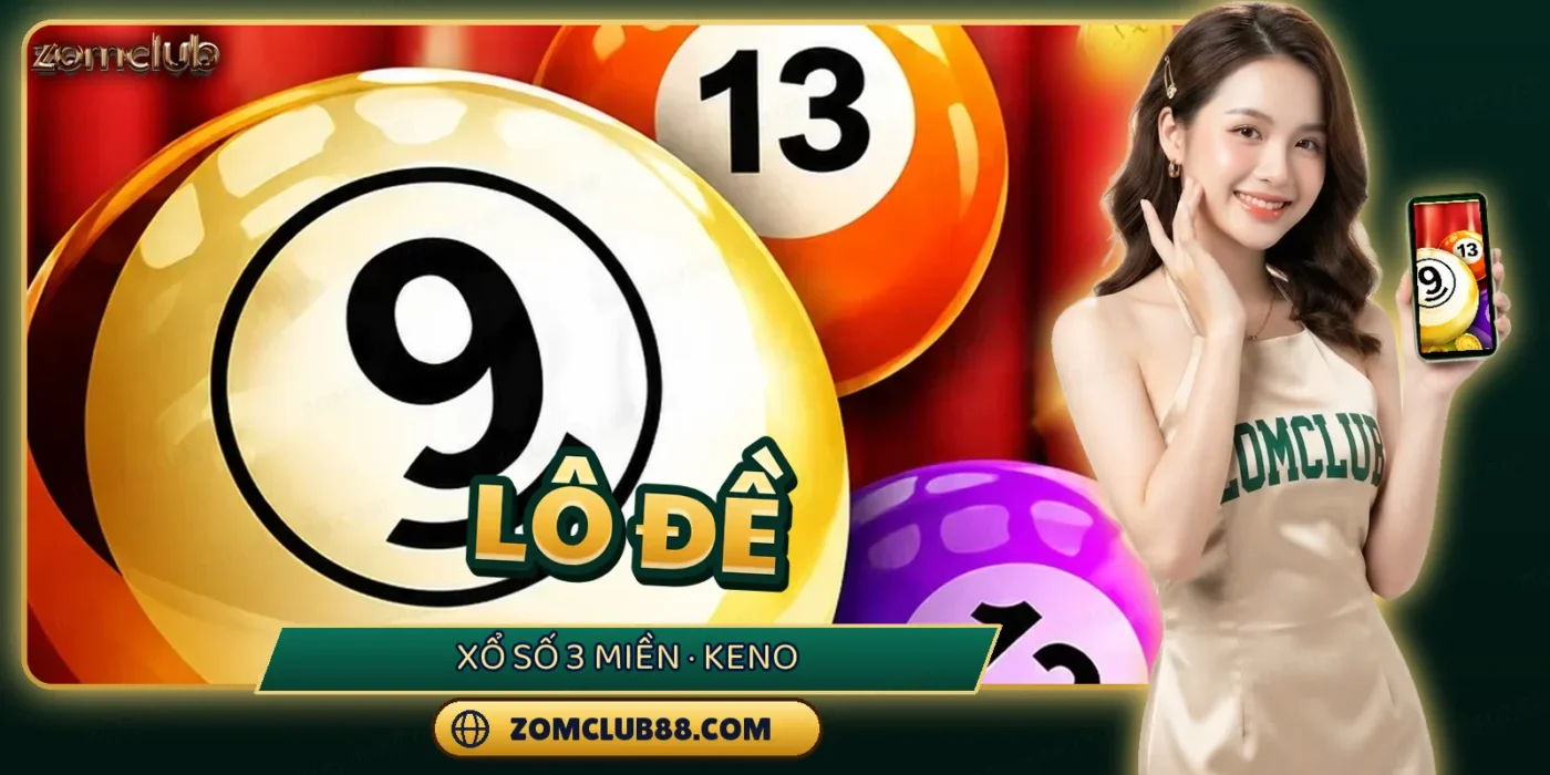 Những quả bóng số trong sảnh lô đề xổ số ZOMCLUB