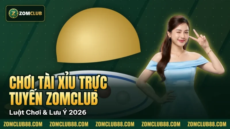 Chơi Tài Xỉu Trực Tuyến Zomclub - Luật Chơi & Lưu Ý 2026 1 Bát mở trên đĩa ở ảnh bìa luật chơi tài xỉu ZomClub
